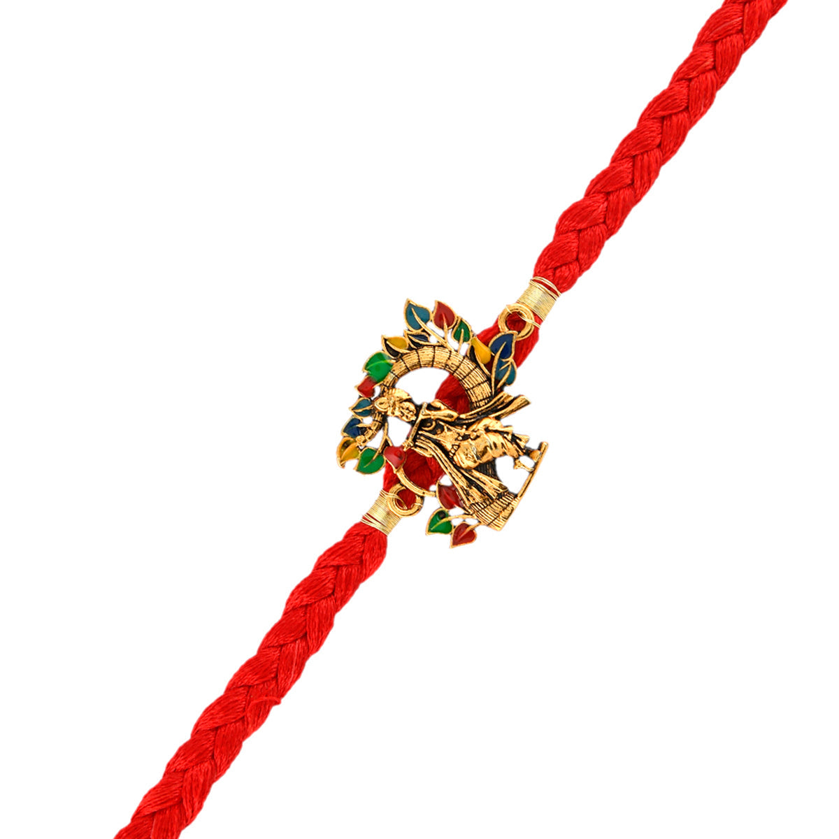 trueBrowns X Voylla Colorful Radha Krishna Thread Rakhi - Distacart