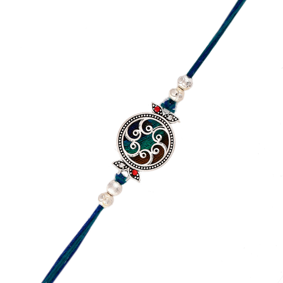 trueBrowns X Voylla Beaded Mandala Inspired Thread Rakhi - Distacart