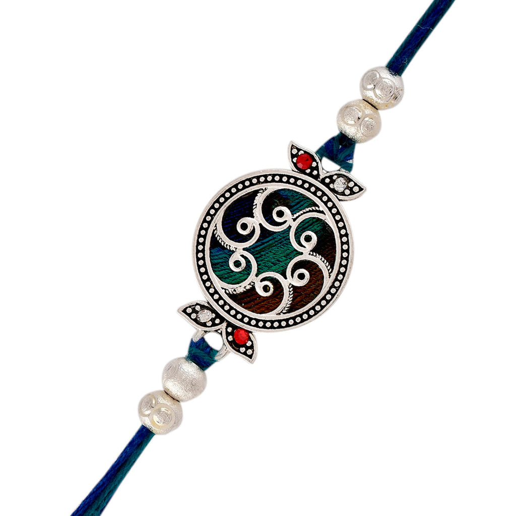 trueBrowns X Voylla Beaded Mandala Inspired Thread Rakhi - Distacart