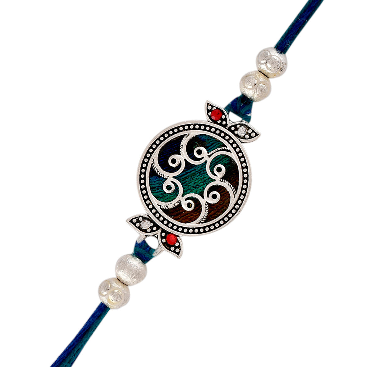 trueBrowns X Voylla Beaded Mandala Inspired Thread Rakhi - Distacart