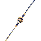 trueBrowns X Voylla Ethnic Studded Blue Thread Rakhi - Distacart