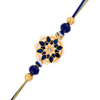 trueBrowns X Voylla Ethnic Studded Blue Thread Rakhi - Distacart