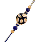 trueBrowns X Voylla Ethnic Embellished Blue Thread Rakhi - Distacart