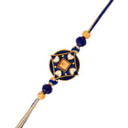 trueBrowns X Voylla Ethnic Mandala Inspired Blue Thread Rakhi - Distacart