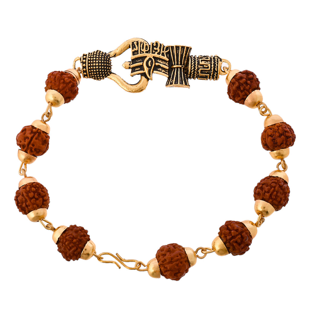 trueBrowns X Voylla Lord Shiva Motifs Rudraksha Rakhi - Distacart