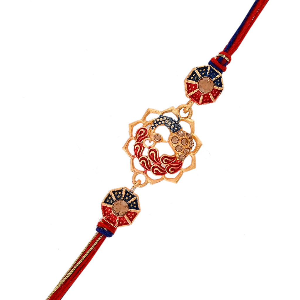 trueBrowns X Voylla Cutwork Studded High Polish Thread Rakhi - Distacart