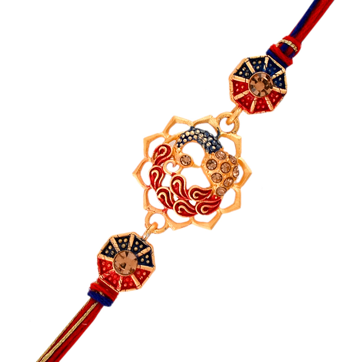 trueBrowns X Voylla Cutwork Studded High Polish Thread Rakhi - Distacart