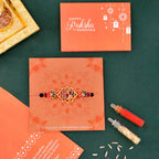 trueBrowns X Voylla Cutwork Studded High Polish Thread Rakhi - Distacart