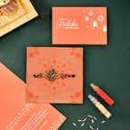 trueBrowns X Voylla Traditional Lord Krishna Motif Thread Rakhi - Distacart