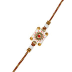 trueBrowns X Voylla Classic Gems Studded Ethnic Thread Rakhi - Distacart