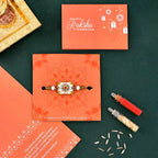 trueBrowns X Voylla Classic Gems Studded Ethnic Thread Rakhi - Distacart
