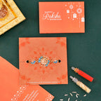 trueBrowns X Voylla Colorful Golden Ethnic Thread Rakhi - Distacart