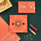 trueBrowns X Voylla Floral Motif Braided Thread Rakhi - Distacart