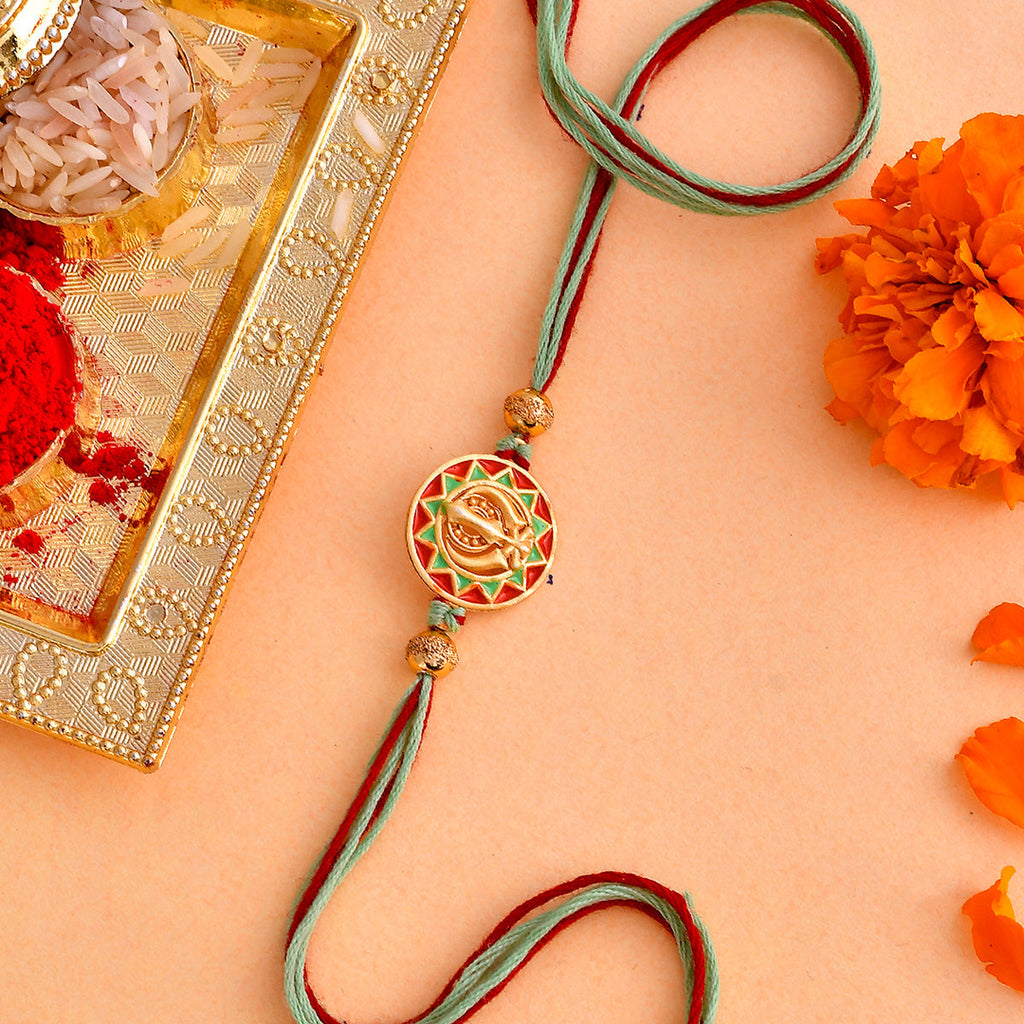trueBrowns X Voylla Ethnic Colorful Enamel Thread Rakhi - Distacart