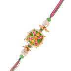 trueBrowns X Voylla Enameled Pearl Beads Thread Rakhi - Distacart