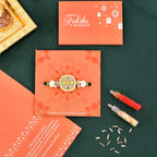 trueBrowns X Voylla Enameled Pearl Beads Thread Rakhi - Distacart