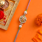 trueBrowns X Voylla Enameled Pearl Beads Thread Rakhi - Distacart