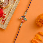 trueBrowns X Voylla Colorful Enameled Peacock Motif Beaded Thread Rakhi - Distacart