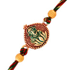 trueBrowns X Voylla Lord Ganesha Colorful Enameled Ethnic Rakhi - Distacart