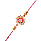 trueBrowns X Voylla Green Gems Studded Ethnic Thread Rakhi - Distacart