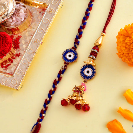 trueBrowns X Voylla Evil Eye Bhaiya-Bhabhi Thread Rakhi