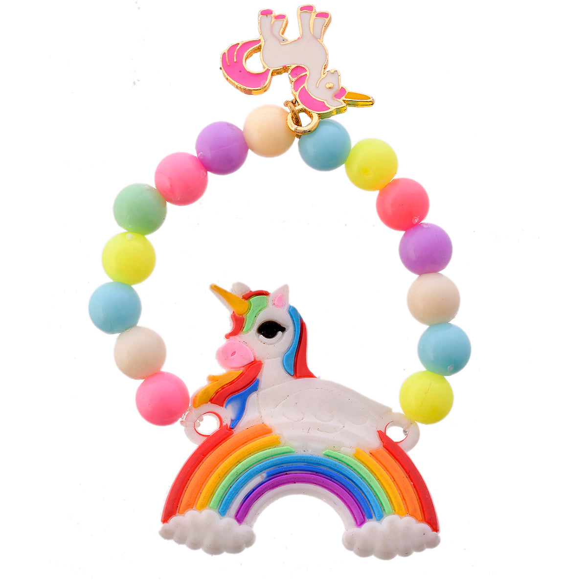 trueBrowns X Voylla Colorful Rainbow And Unicorn Beaded Kids Rakhi - Distacart