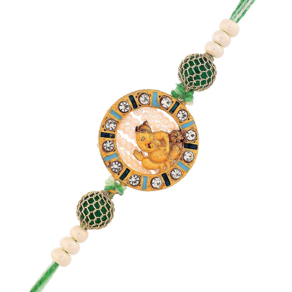 trueBrowns X Voylla Lord Ganesh Kids Thread Rakhi - Distacart