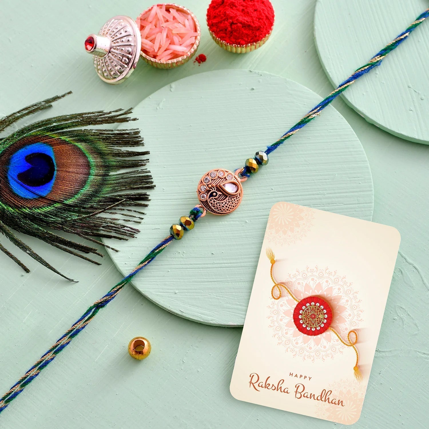 trueBrowns X Voylla Divine Krishna Thread Mens Rakhi For Brother - Distacart