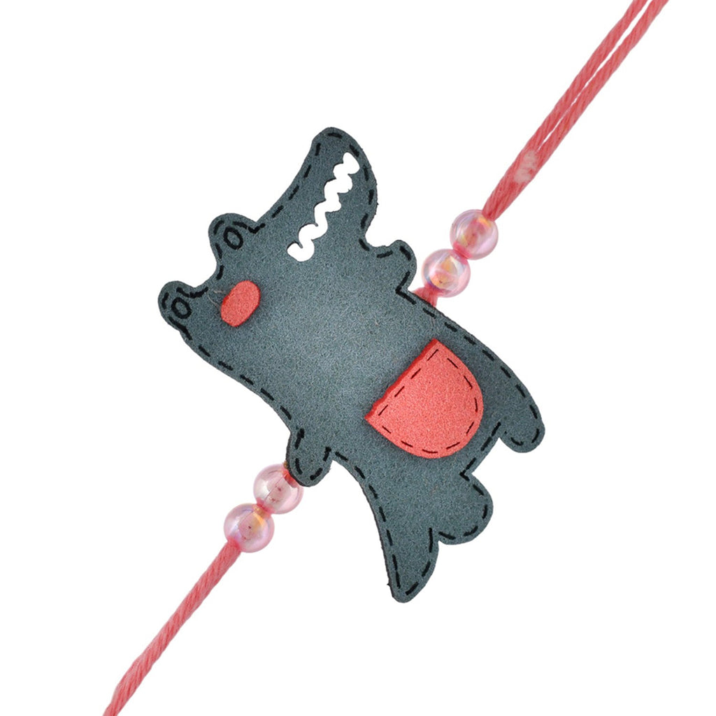 trueBrowns X Voylla Playful Crocodile Colourful Kids Thread Rakhi For Kids - Distacart