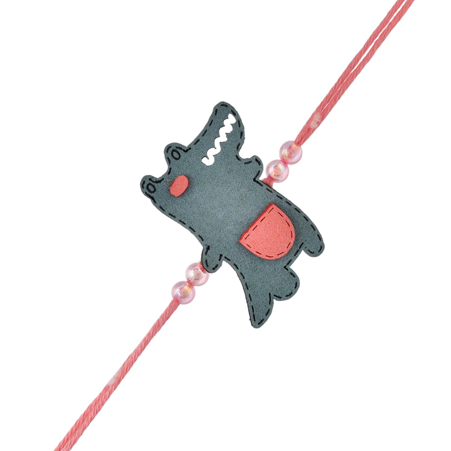 trueBrowns X Voylla Playful Crocodile Colourful Kids Thread Rakhi For Kids - Distacart