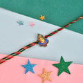 trueBrowns X Voylla Lord Ganesh Colourful Kids Thread Rakhi For Kids - Distacart