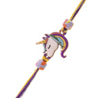 trueBrowns X Voylla Rainbow Unicorn Beaded Slip-On Rakhi For Kids - Distacart