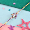 trueBrowns X Voylla Rainbow Unicorn Beaded Slip-On Rakhi For Kids - Distacart