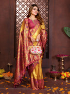Aastha Fashion Gold Tissue Silk Weaving Saree - Distacart