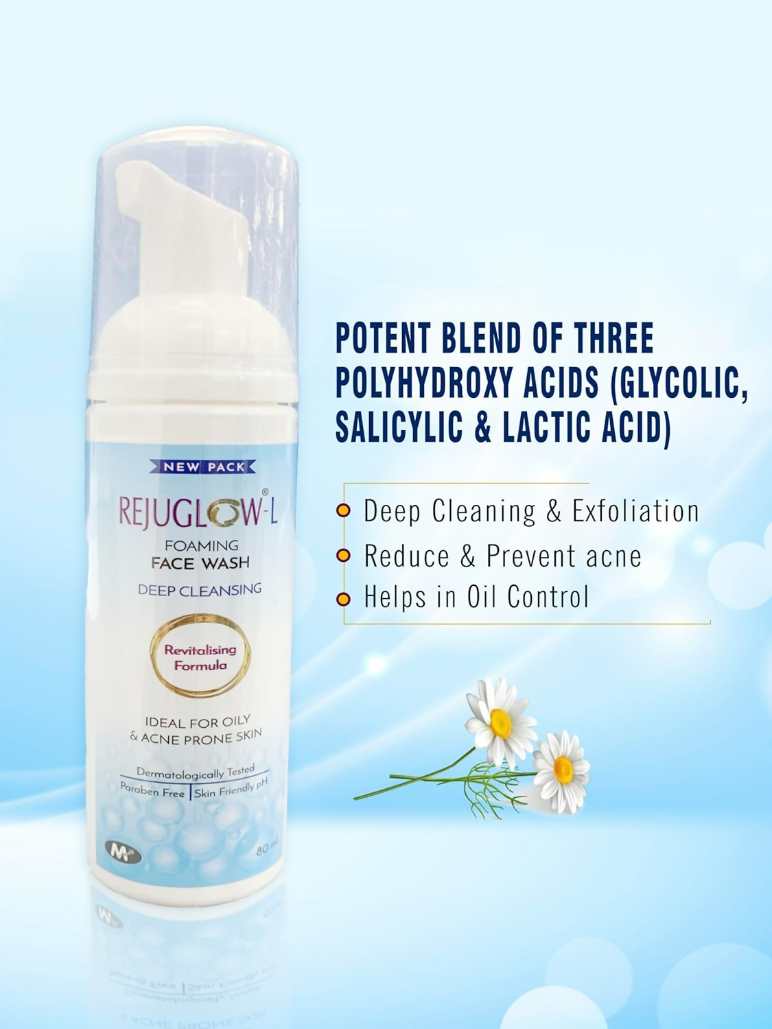 Rejuglow L Foaming Face Wash - Distacart
