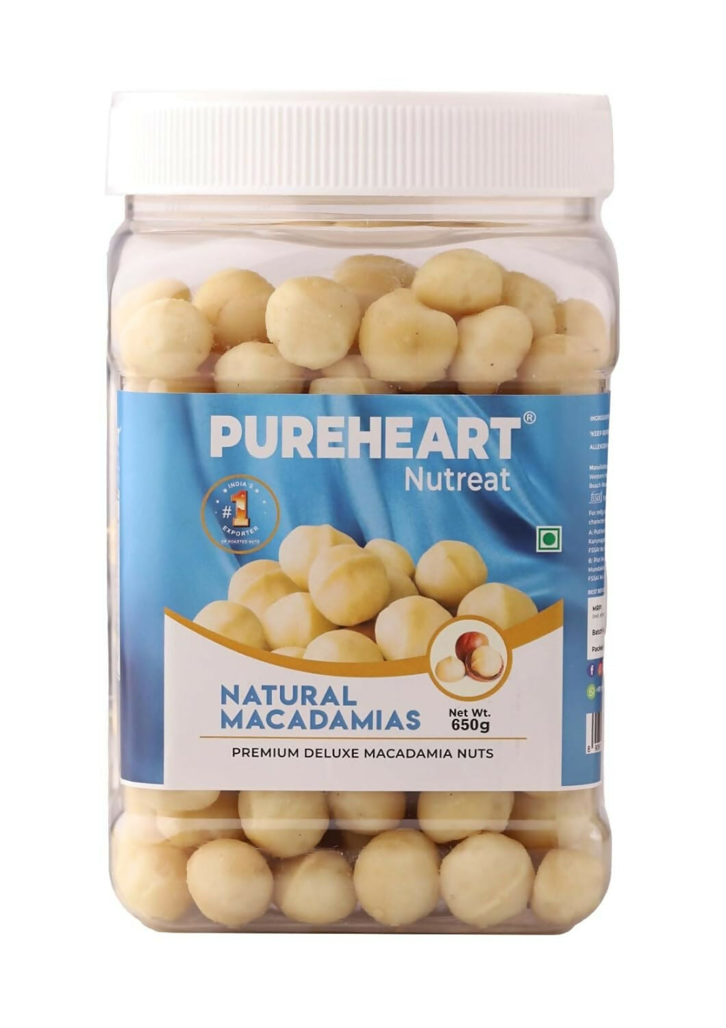 Pureheart Nutreat Natural Macadamia - Distacart