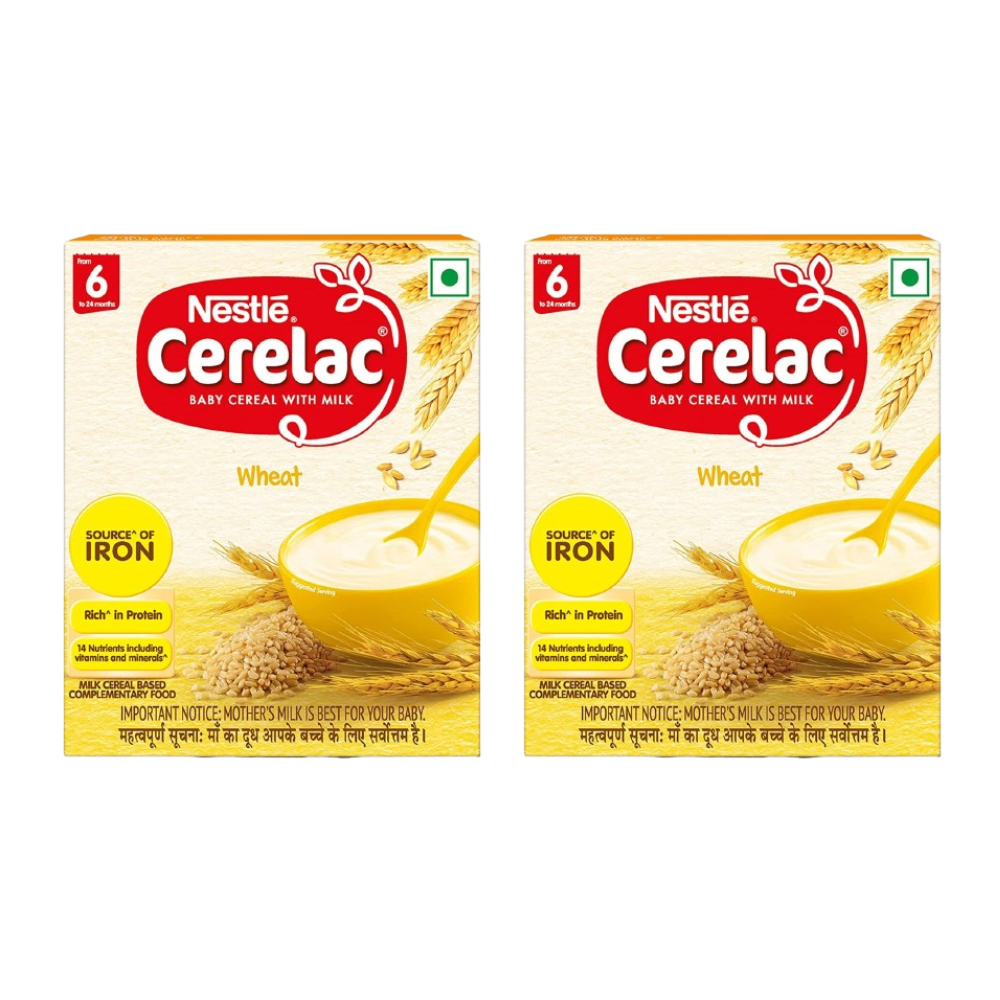 Nestle Cerelac Baby Cereal with Milk - Wheat, From 6-12 Months - Distacart