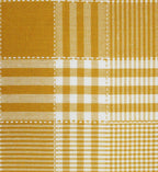 Airwill 100% Cotton Checkered Pattern 4 Seater Square Table Cover - Yellow