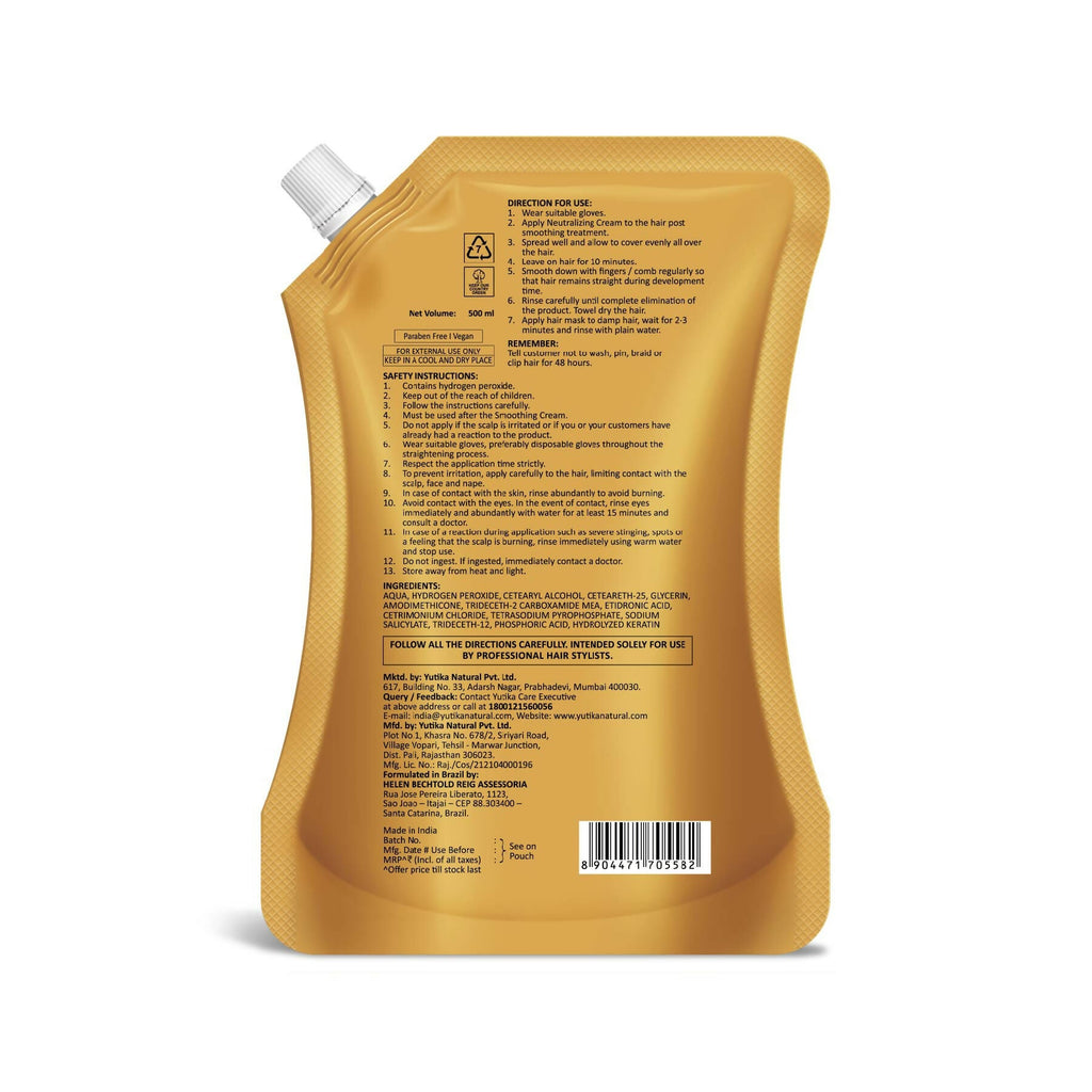 Yuthika Professional Vertix Hair Neutralizing Cream Post Straightening