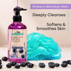 mCaffeine Blueberry Escape Bath & Body Gift Kit Set
