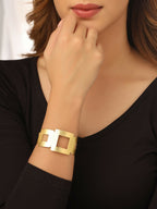 NVR Women Gold Plated Adjustable Kada Bracelet - Distacart