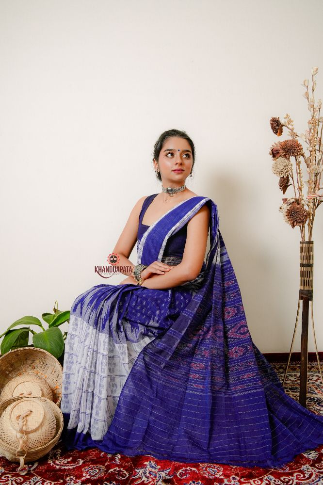 khanduapata Multicolor Kumbha Special Design Cotton Saree For Women - Distacart