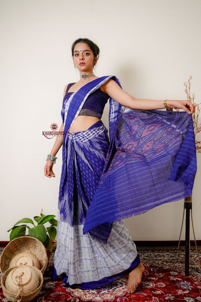 khanduapata Multicolor Kumbha Special Design Cotton Saree For Women - Distacart