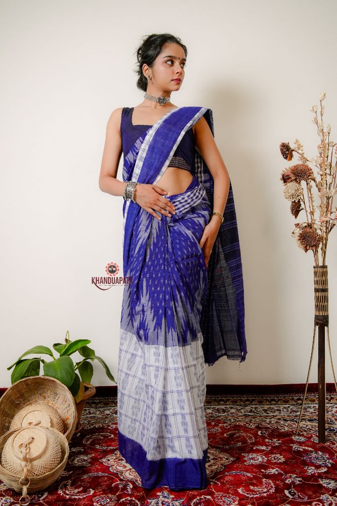 khanduapata Multicolor Kumbha Special Design Cotton Saree For Women - Distacart