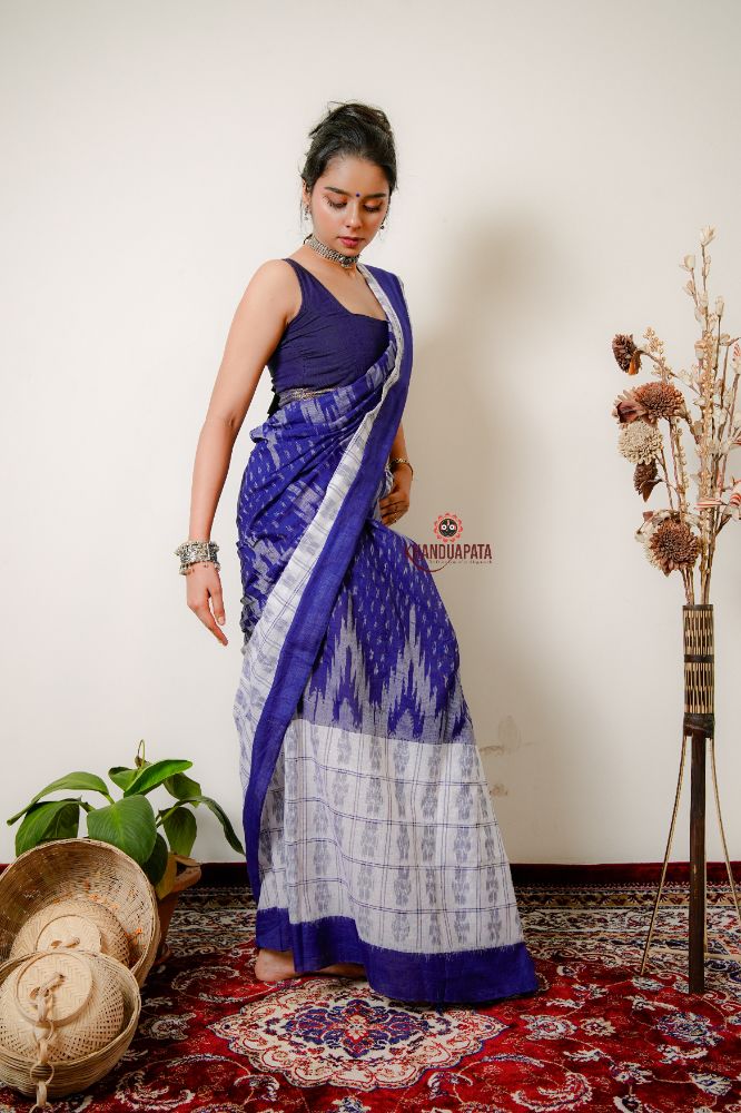 khanduapata Multicolor Kumbha Special Design Cotton Saree For Women - Distacart