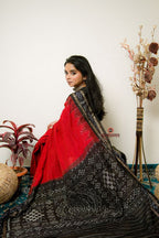 khanduapata Maroon Plain Pasapali Border Cotton Saree For Women - Distacart