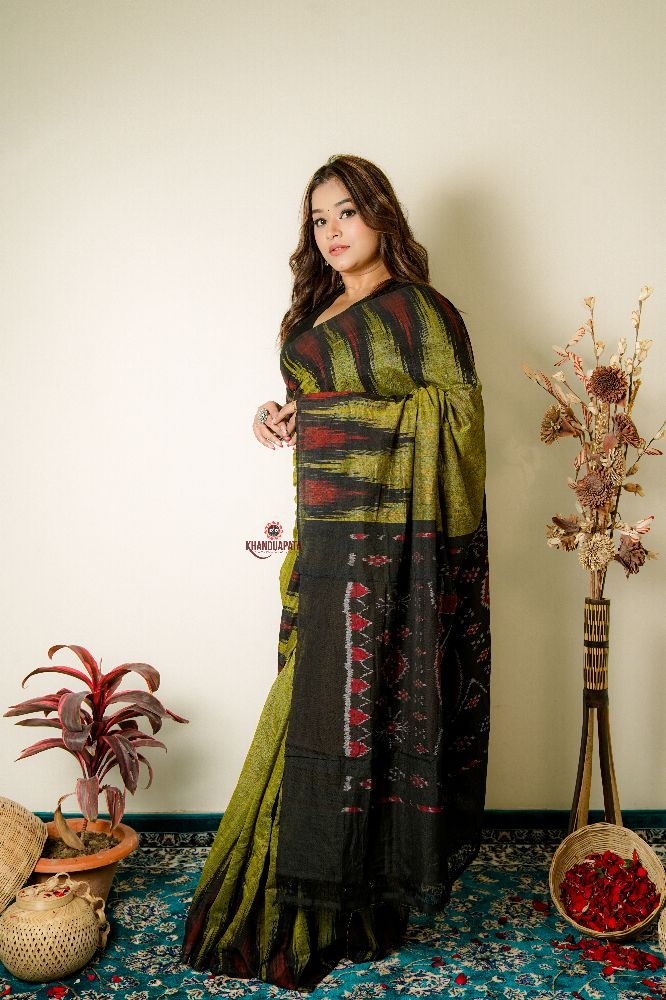 khanduapata Light Meadow Special Plain Cotton Saree For Women - Distacart
