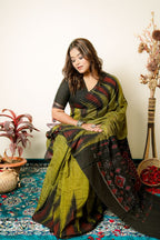 khanduapata Light Meadow Special Plain Cotton Saree For Women - Distacart