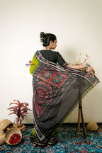 khanduapata Meadow Green Pasapali Cotton Saree For Women - Distacart