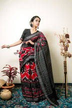 khanduapata Multicolor Elephant Design Cotton Saree For Women - Distacart